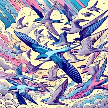 Explica por qué los pájaros migran a altitudes tan altas.