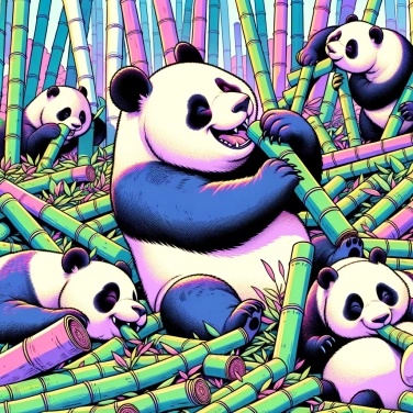 Explica por qué los pandas necesitan comer grandes cantidades de bambú.