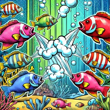 Explica por qué los peces respiran bajo el agua a través de sus branquias.