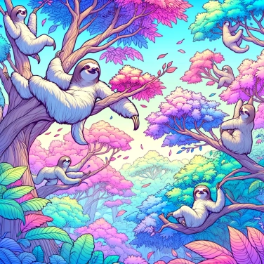 Explica por qué los perezosos descienden tan raramente de su árbol.