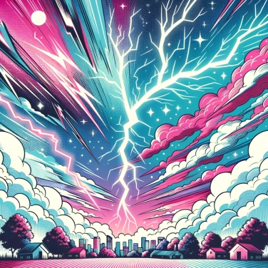 Explica por qué los relámpagos iluminan el cielo durante una tormenta?