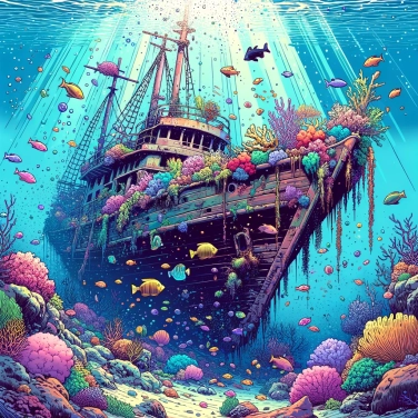 Explica por qué los restos de barcos se convierten en ecosistemas marinos ricos en biodiversidad.