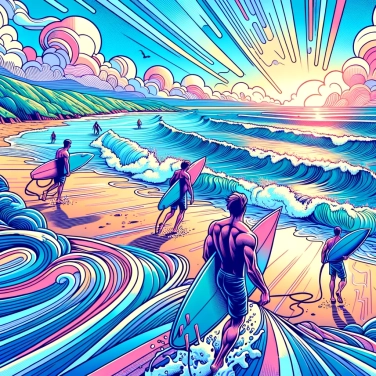 Explica por qué los surfistas buscan las beach breaks para sus sesiones de surf.