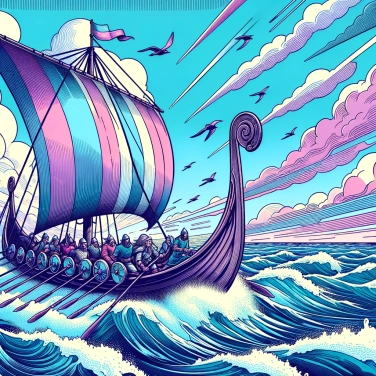 Explica por qué los vikingos navegaron a distancias tan largas.