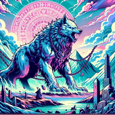 Explica por qué los vikingos temían al lobo Fenrir de sus leyendas.