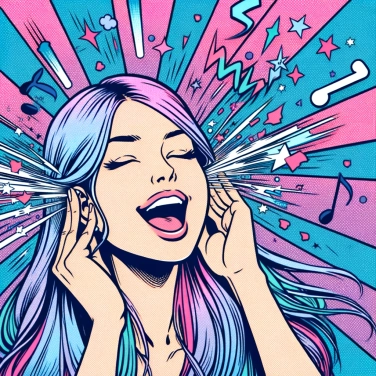 Explica por qué nuestras orejas a veces zumban después de escuchar música a un volumen alto.