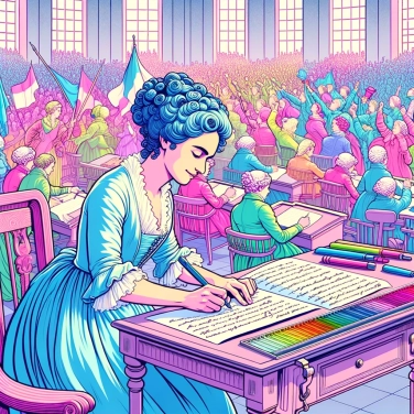 Explica por qué Olympe de Gouges escribió la Declaración de los Derechos de la Mujer y la Ciudadana en 1791.