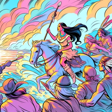Explica por qué Pocahontas jugó un papel crucial en la historia de la colonización americana.