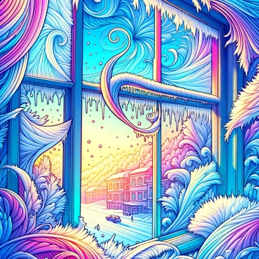 Explica por qué se forma el hielo en las ventanas.