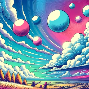 Explica por qué se forman las nubes en forma de bolas.