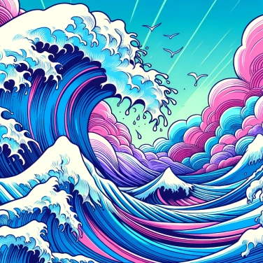 Explica por qué se forman súbitamente olas gigantes en alta mar.