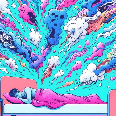 Explica por qué siempre estamos asaltados por pensamientos negativos al intentar dormir.