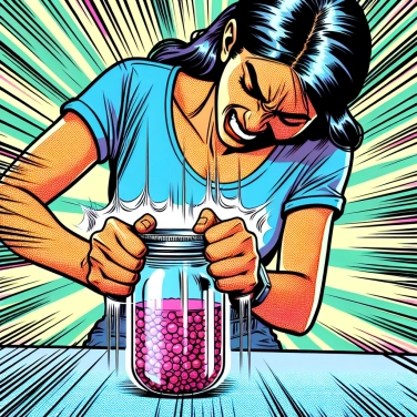 Explica por qué un frasco al vacío resiste abrirse incluso al girar la tapa.