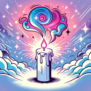 Explica por qué una vela apagada parece estar encendida.